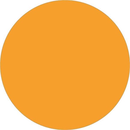 Bondad 1 in. Circle - Fluorescent Orange Removable Labels - Roll of 500 BO2833481